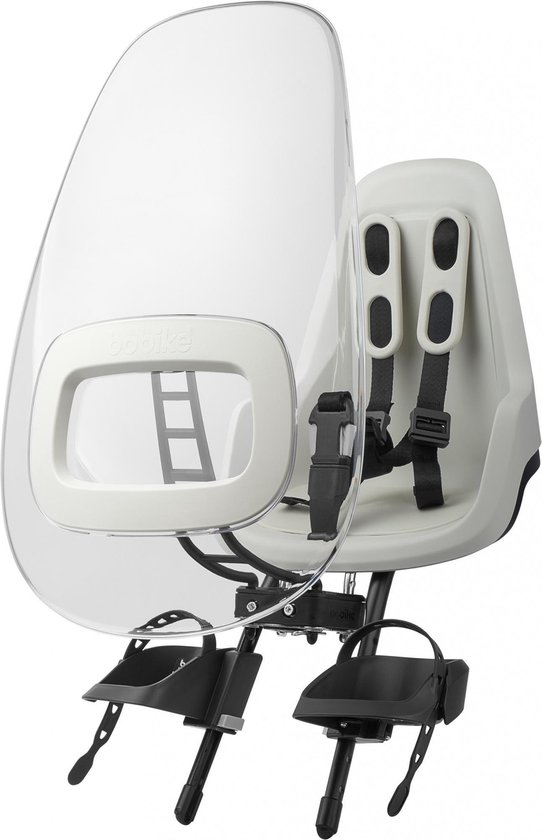 Bobike Windscherm One+ Snow Wit - Zwart