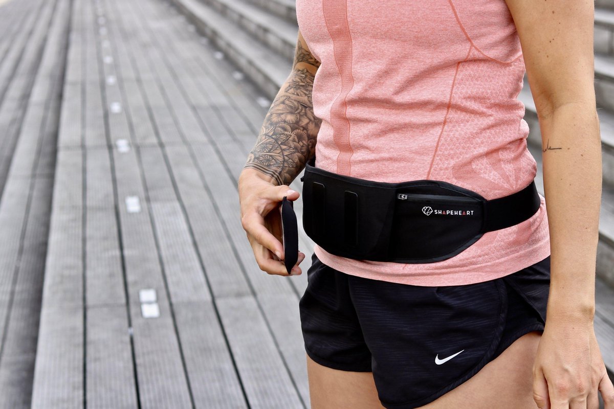 Shapeheart Heuptas Lycra/siliconen Maat M - Zwart