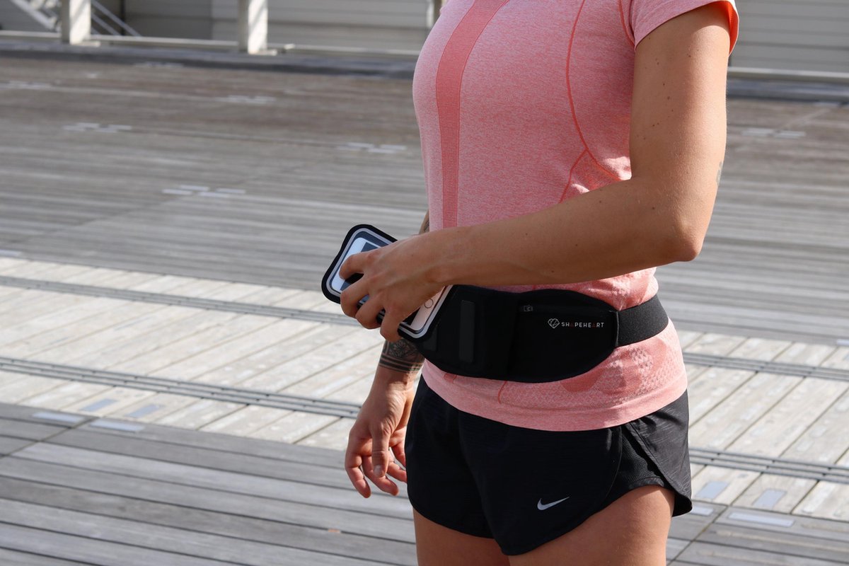 Shapeheart Heuptas Lycra/siliconen Maat M - Zwart