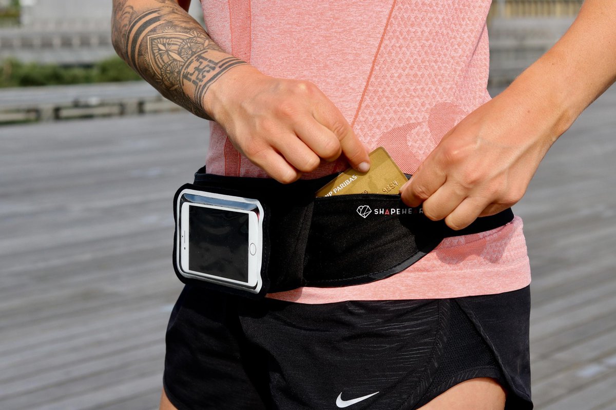 Shapeheart Heuptas Lycra/siliconen Maat M - Zwart