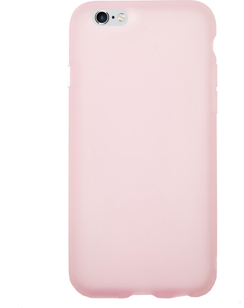 Bmax Liquid Latex Soft Case Hoesje Voor Iphone 6/6s - Pink/ - Roze