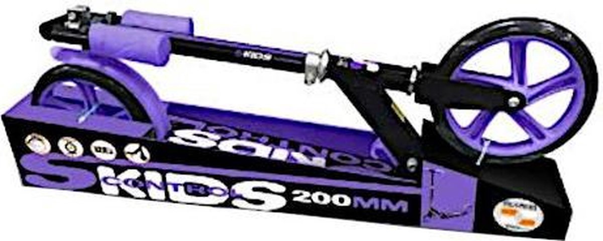 Skids Control Kinderstep Vouwstep 200mm Junior Voetrem/ - Zwart