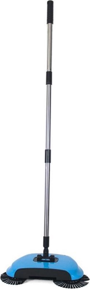 Gerimport Bezem Magic 30 X 112 Cm Rvs/zilver 2-delig - Blauw