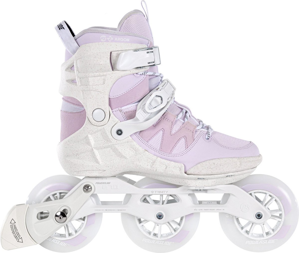 Powerslide Inlineskates Phuzion Argon 110 Softboot 83a Wit/ Maat 42 - Roze