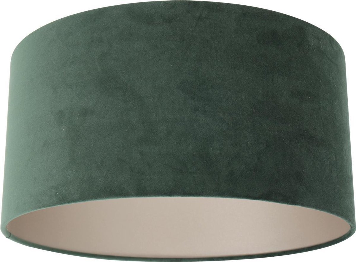 Steinhauer Prestige Chic Lampenkap Velours 20 Cm Hoog - Groen