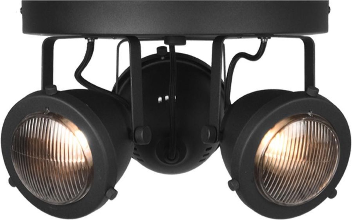 LABEL51 Spot Moto Led Metaal - 3 Lichts - Zwart