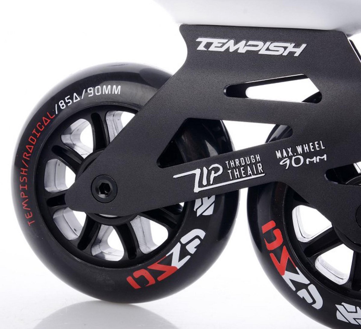Tempish Inlineskates Ezza 85a Aluminium/nylon Wit/zwart Maat 38