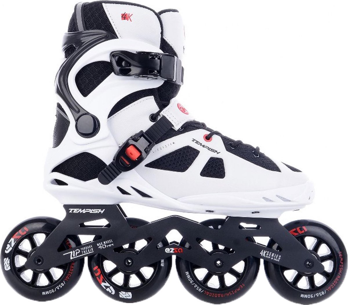 Tempish Inlineskates Ezza 85a Aluminium/nylon Wit/zwart Maat 38
