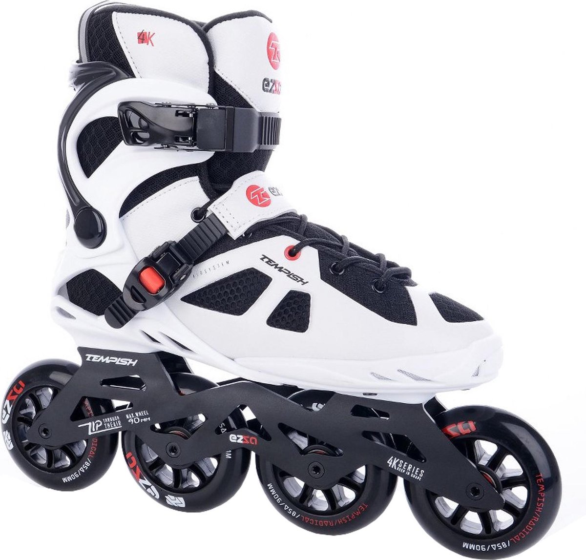 Tempish Inlineskates Ezza 85a Aluminium/nylon Wit/zwart Maat 39