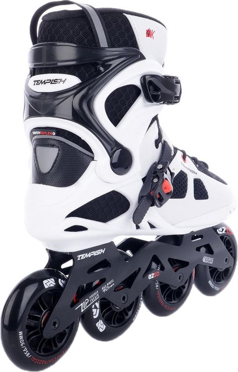 Tempish Inlineskates Ezza 85a Aluminium/nylon Wit/zwart Maat 40
