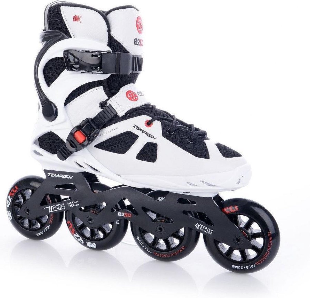 Tempish Inlineskates Ezza 85a Aluminium/nylon Wit/zwart Maat 45
