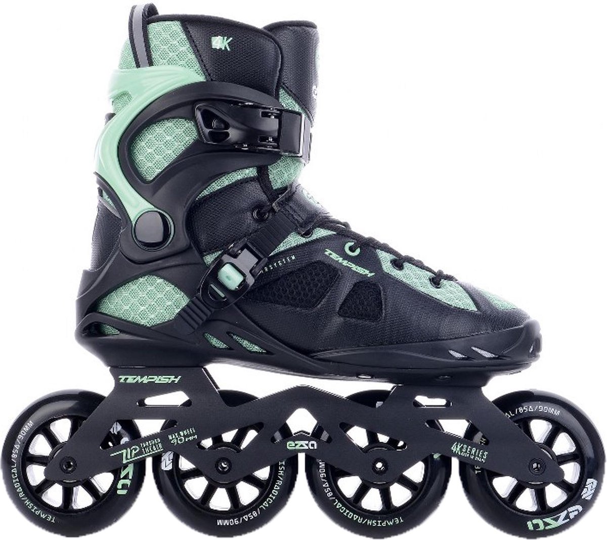 Tempish Inlineskates Ezza 85a Aluminium/nylon/zwart Mt 38 - Groen