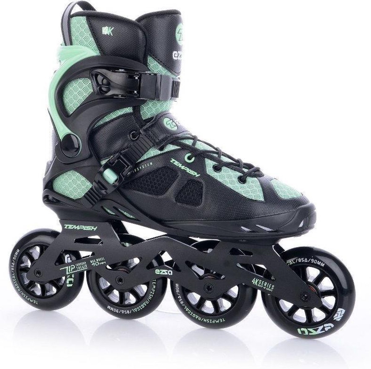 Tempish Inlineskates Ezza 85a Aluminium/nylon/zwart Mt 42 - Groen