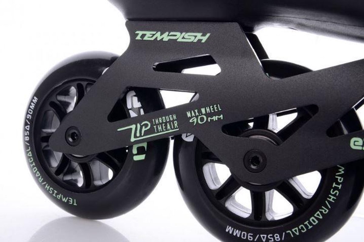 Tempish Inlineskates Ezza 85a Aluminium/nylon/zwart Mt 42 - Groen