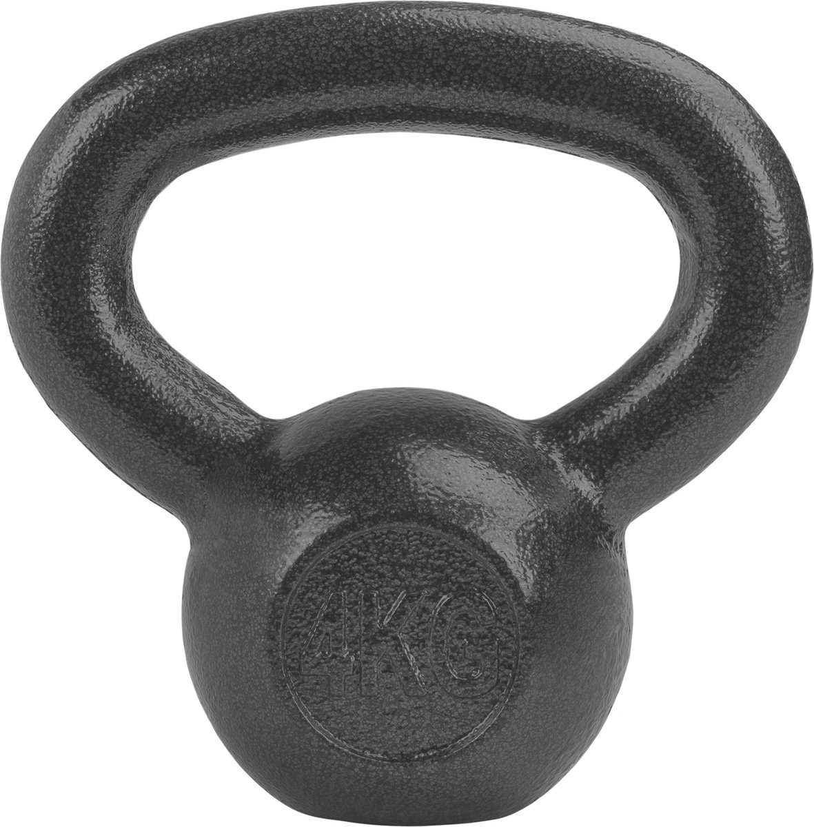 Ryzor Kettlebell - 4 Kg - Gietijzer - Grijs