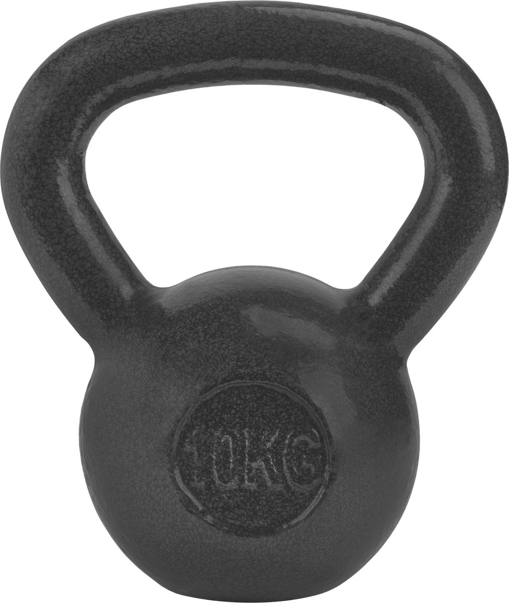 Ryzor Kettlebell - 10 Kg - Gietijzer - Grijs