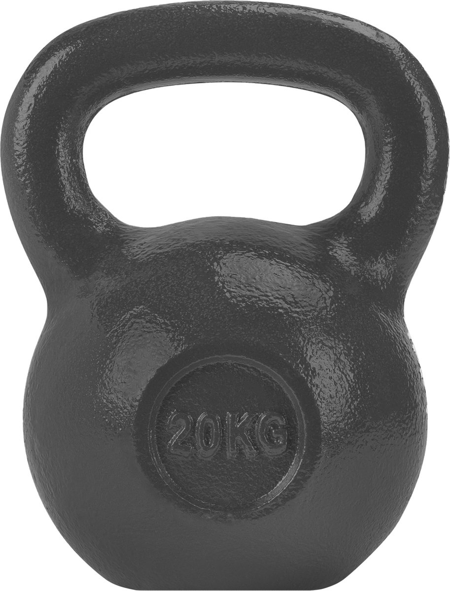 Ryzor Kettlebell - 20 Kg - Gietijzer - Grijs