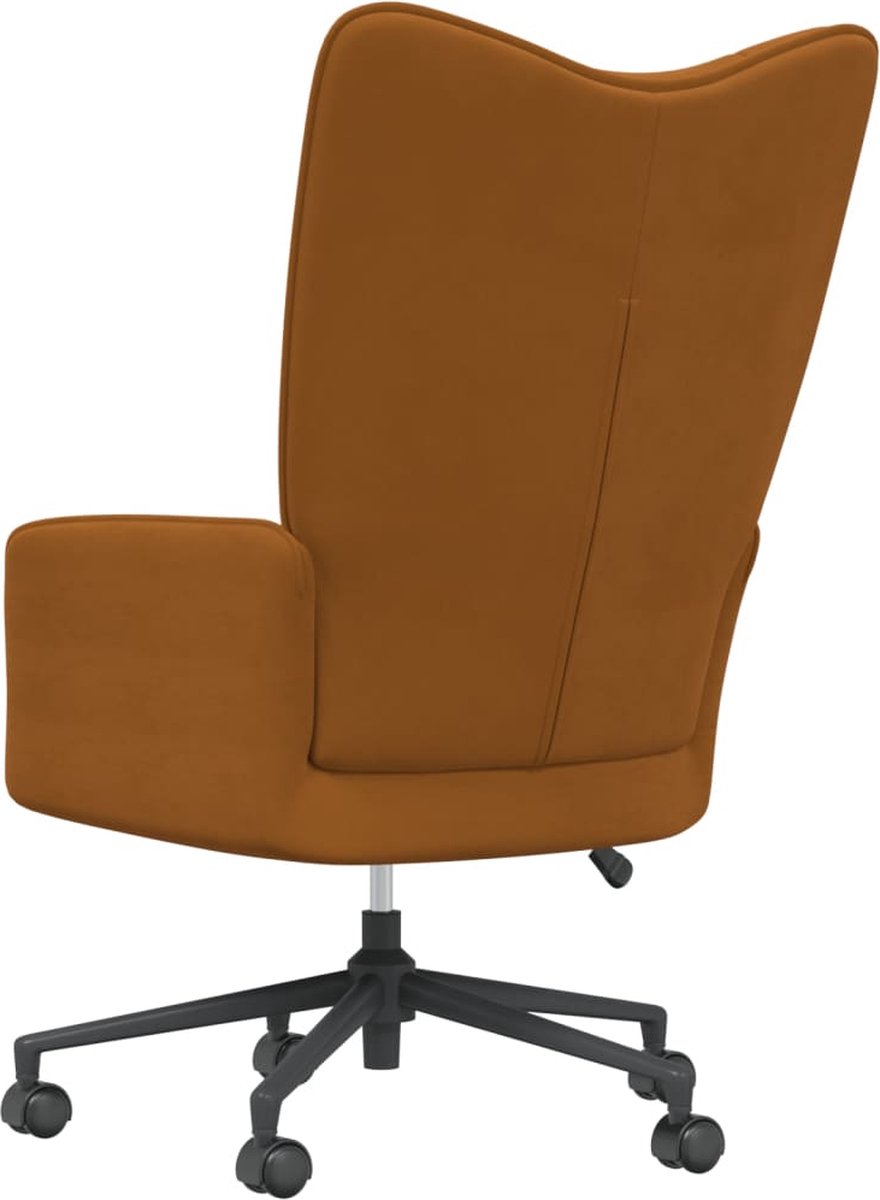 Vidaxl Relaxstoel Fluweel - Bruin