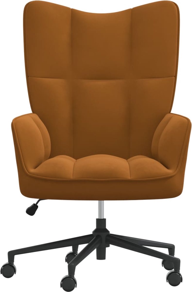 Vidaxl Relaxstoel Fluweel - Bruin