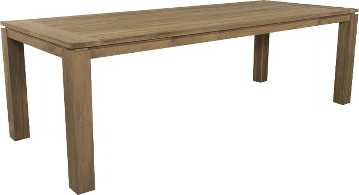 Vdg Richmond Pearl Grey/rome Teak 240 Cm. Tuinset - 7-delig - Grijs
