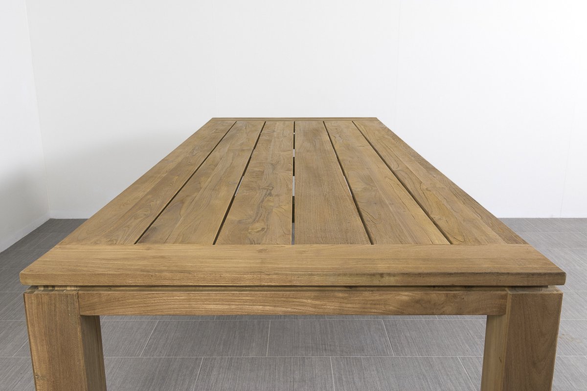 Vdg Richmond Pearl Grey/rome Teak 240 Cm. Tuinset - 7-delig - Grijs
