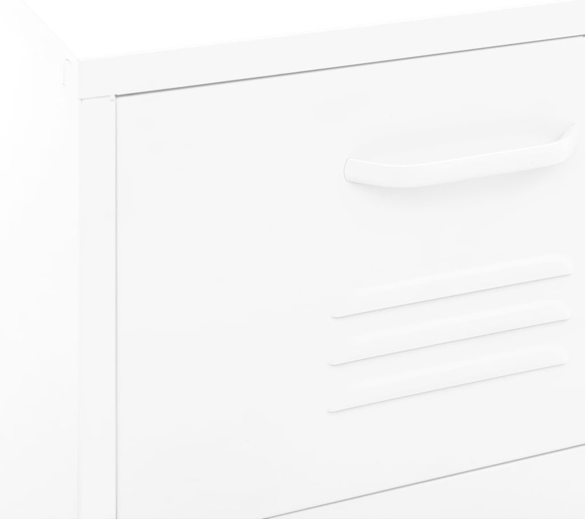 Vidaxl Opbergkast 42,5x35x101,5 Cm Staal - Wit