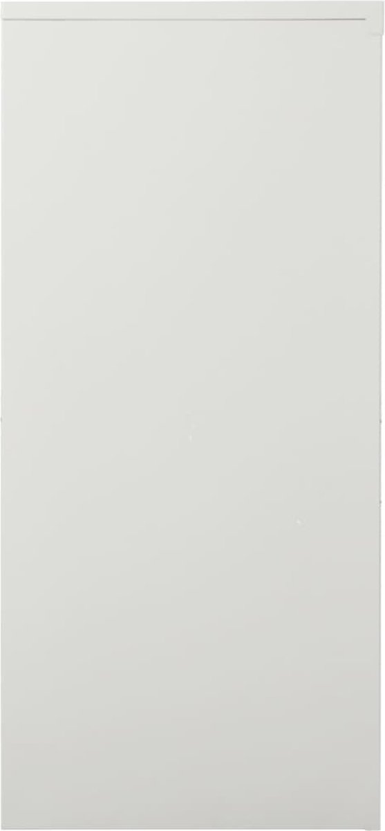 Vidaxl Roldeurkast 90x40x90 Cm Staal Licht - Gris