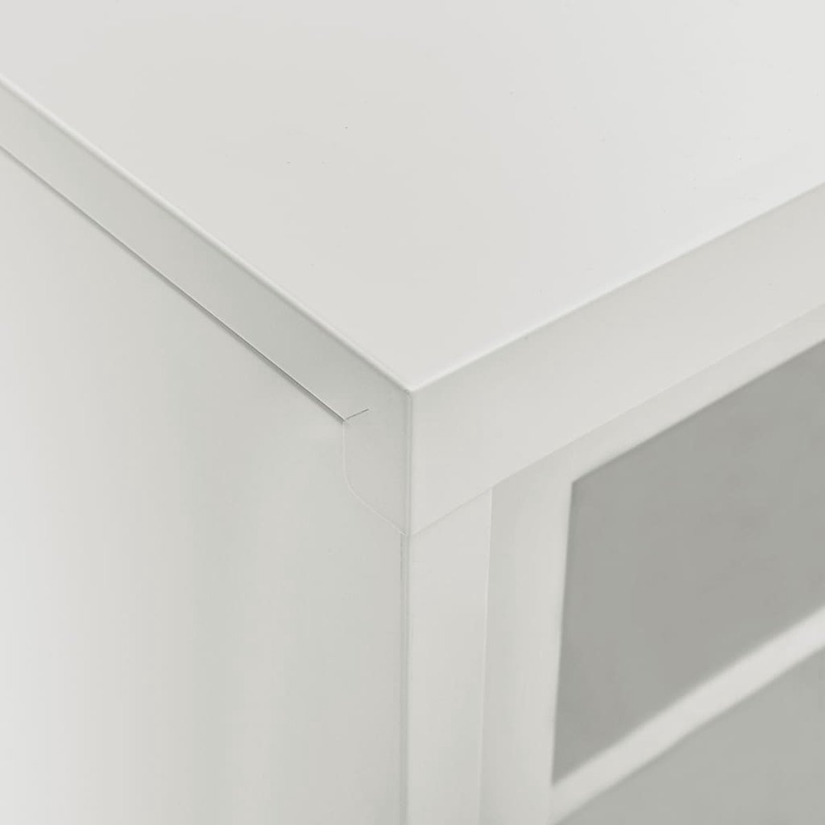 Vidaxl Roldeurkast 90x40x90 Cm Staal Licht - Grijs