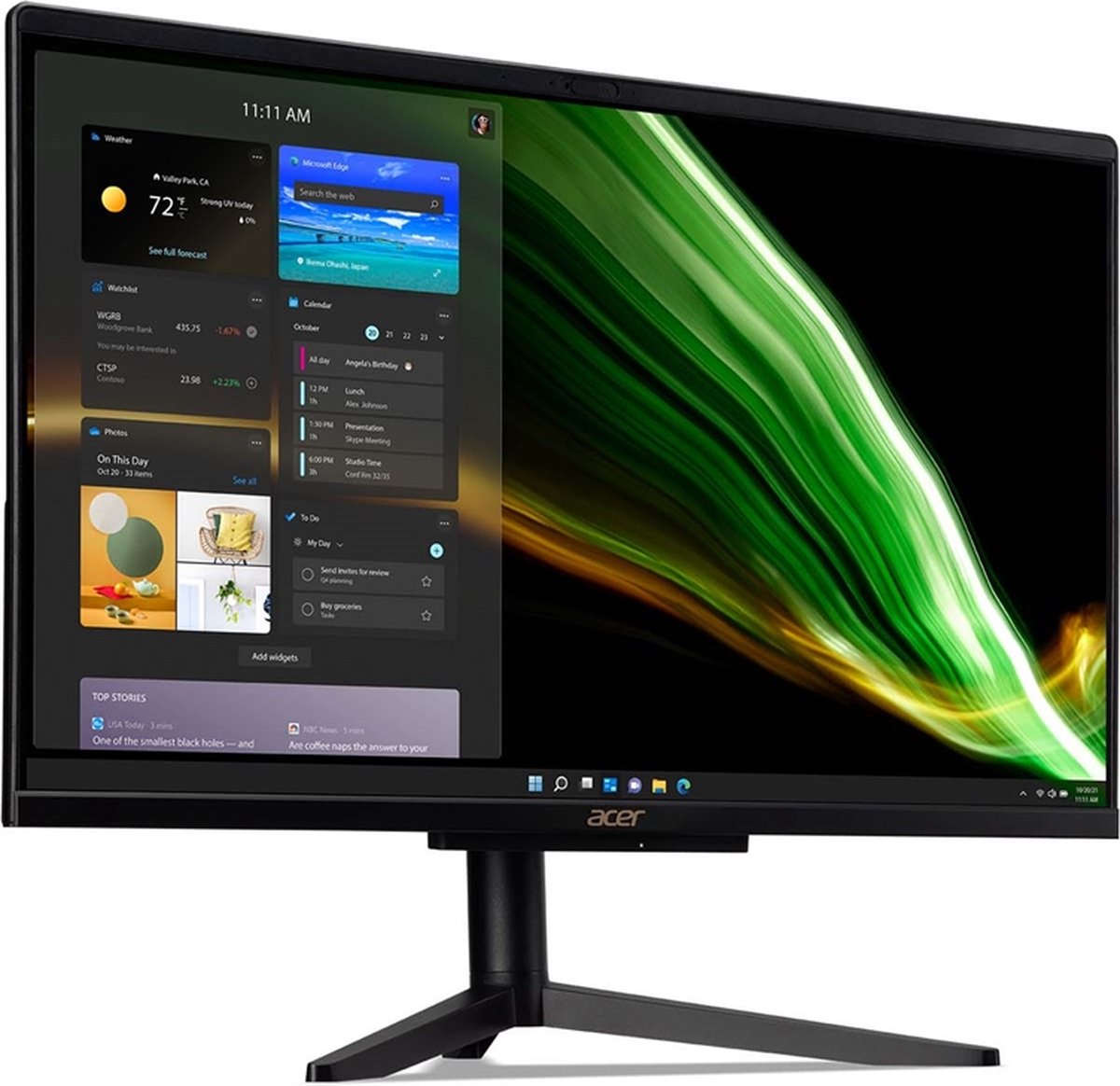 Acer all-in-one computer ASPIRE C24-1600 IP60 NL - Zwart