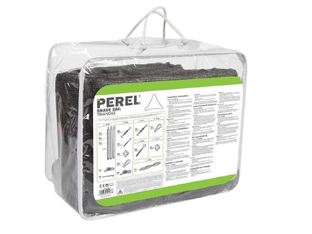 Velleman Schaduwdoek Driehoek 3.6x3.6x3.6m Antraciet