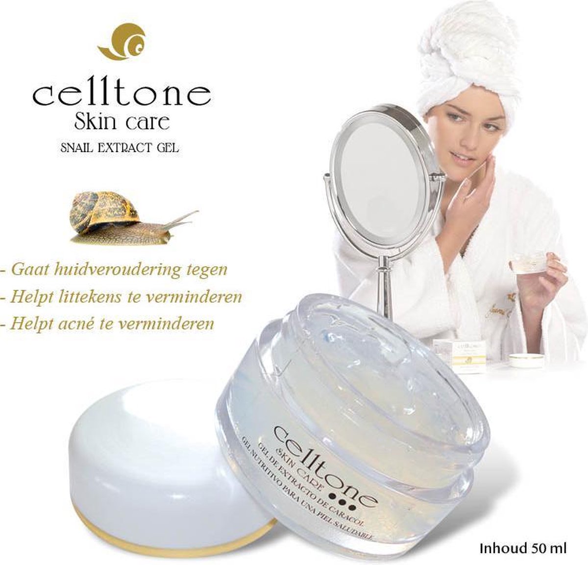 Celltone - Slakkengel - Gezichtscrème