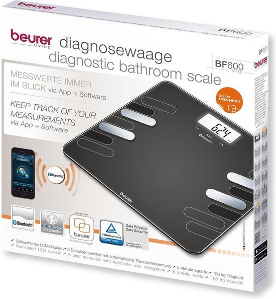 Beurer Bf600bt Connect Bfi Personenweegs - Zwart