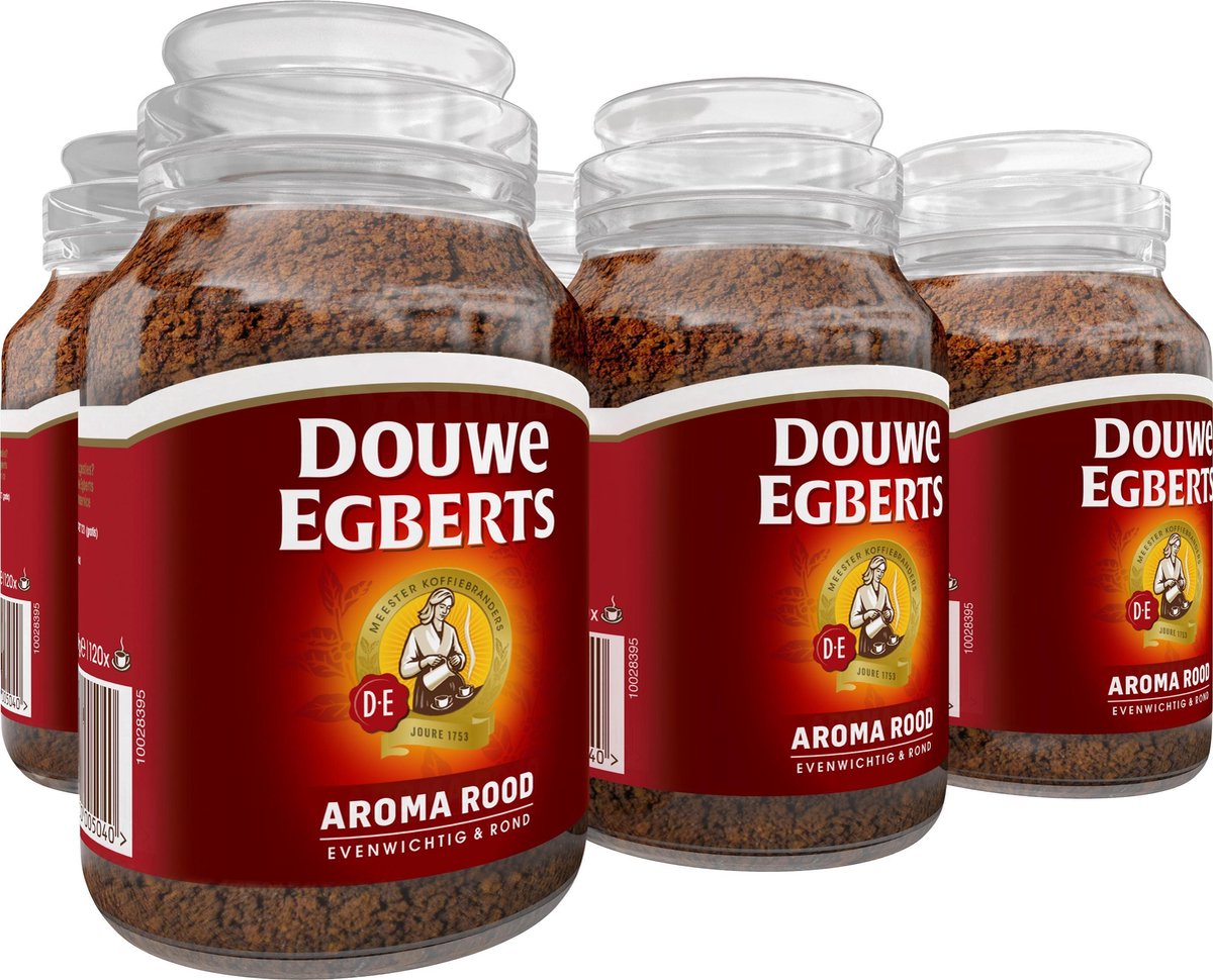 Douwe Egberts - Aroma rood oploskoffie - 6x 200g