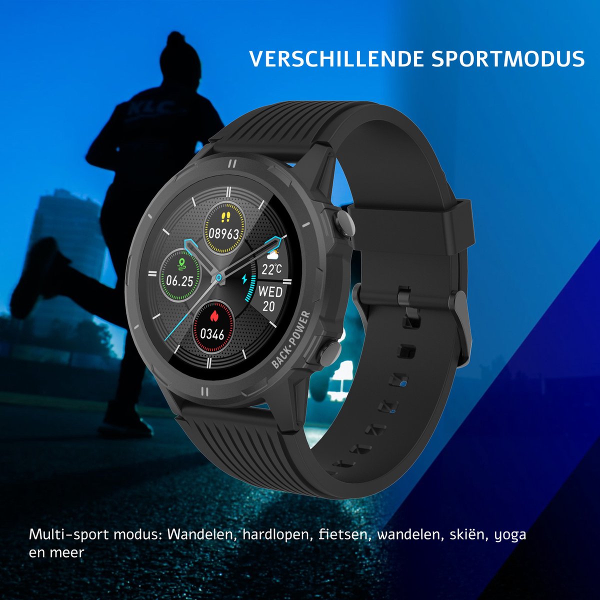 Denver smartwatch SW-351 - Zwart