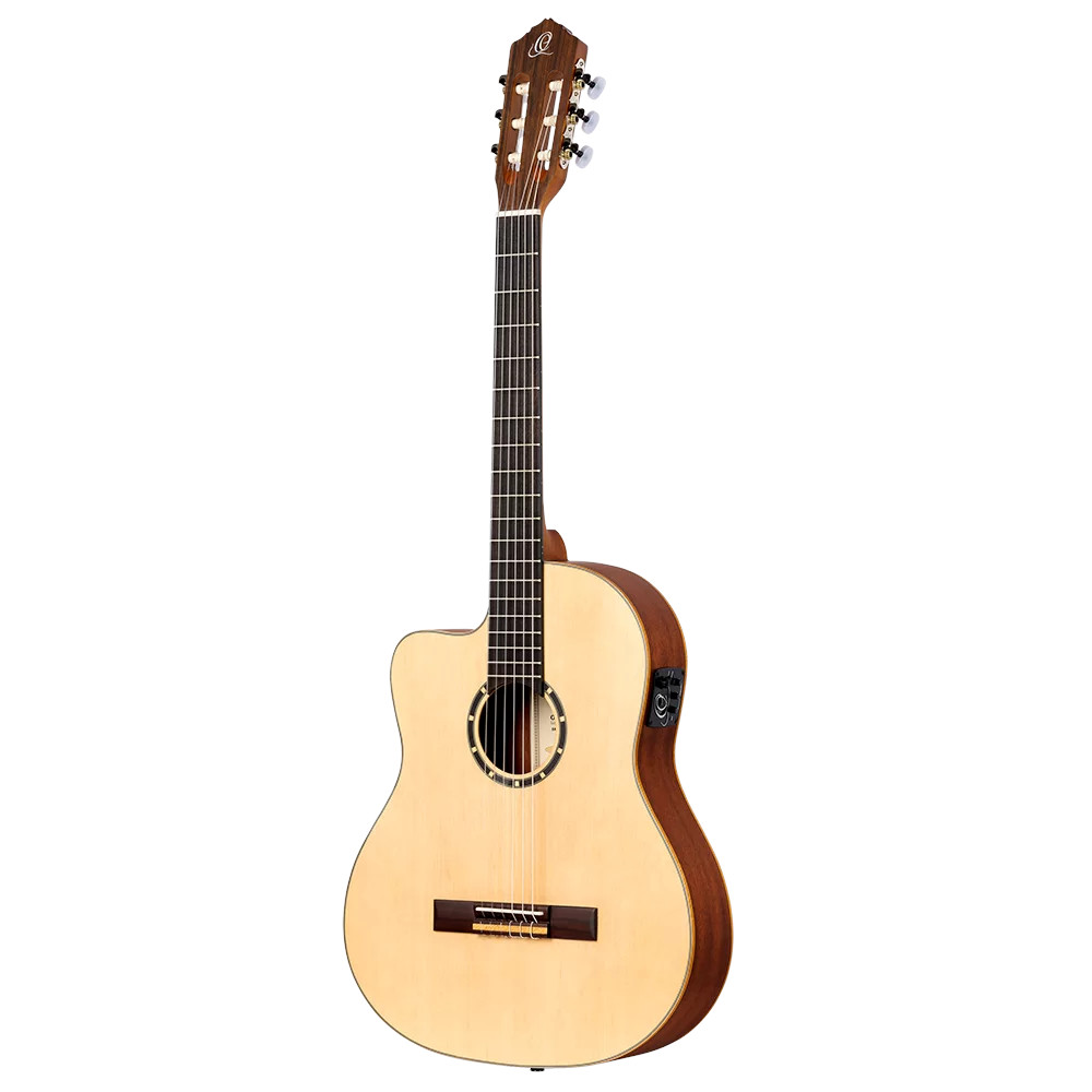 Ortega RCE125SN-L Family Series Full-Size Guitar Natural linkshandige E/A klassieke gitaar met gigbag