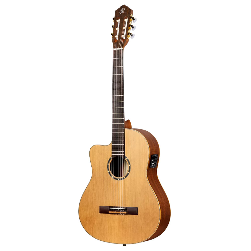 Ortega RCE131SN-L Family Series Pro Full-Size Guitar Natural linkshandige E/A klassieke gitaar met gigbag