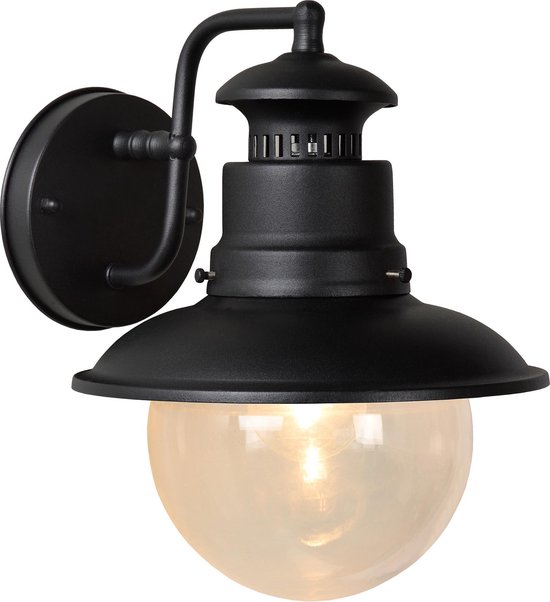 Lucide Figo - Wandlamp Buiten - Ø 21,3 C - Zwart