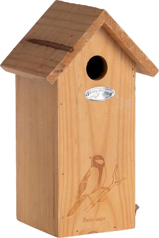 Best For Birds Nestkast Koolmees Silhouet - Beige
