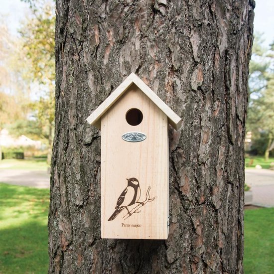 Best For Birds Nestkast Koolmees Silhouet - Beige