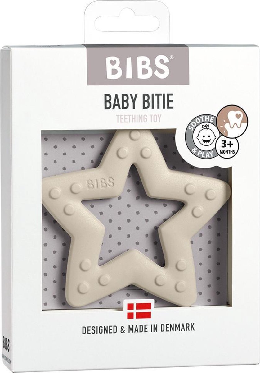 BIBS Bijtring Bitie Star Ivory