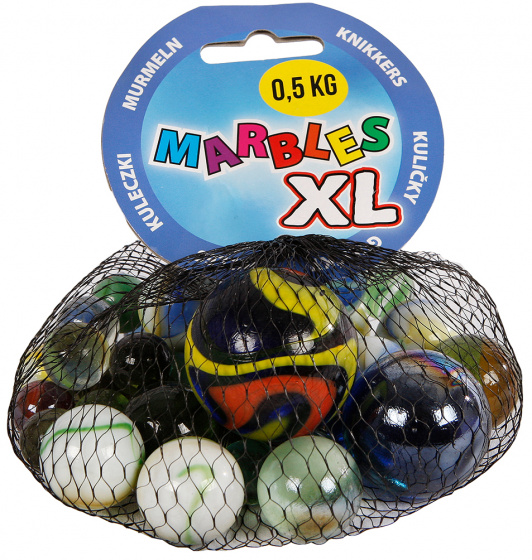 Toys Amsterdam knikkers Marbles XL junior glas 500 gram