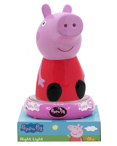 Nickelodeon nachtlamp Peppa Pig 3D junior 25 cm led - Roze