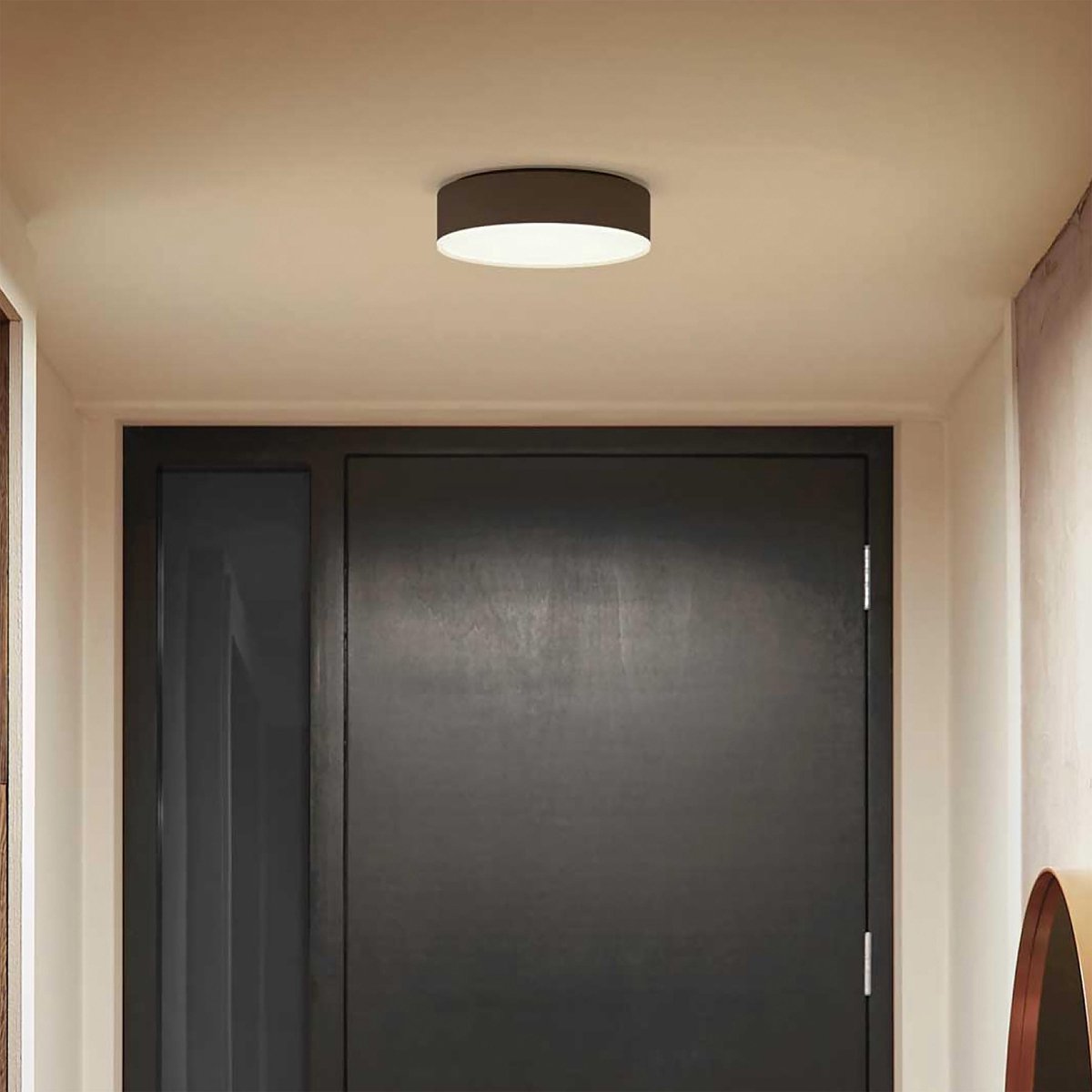 Philips ENRAVE PLAFONDLAMP - WARM TOT KOELWIT LICHT - Zwart