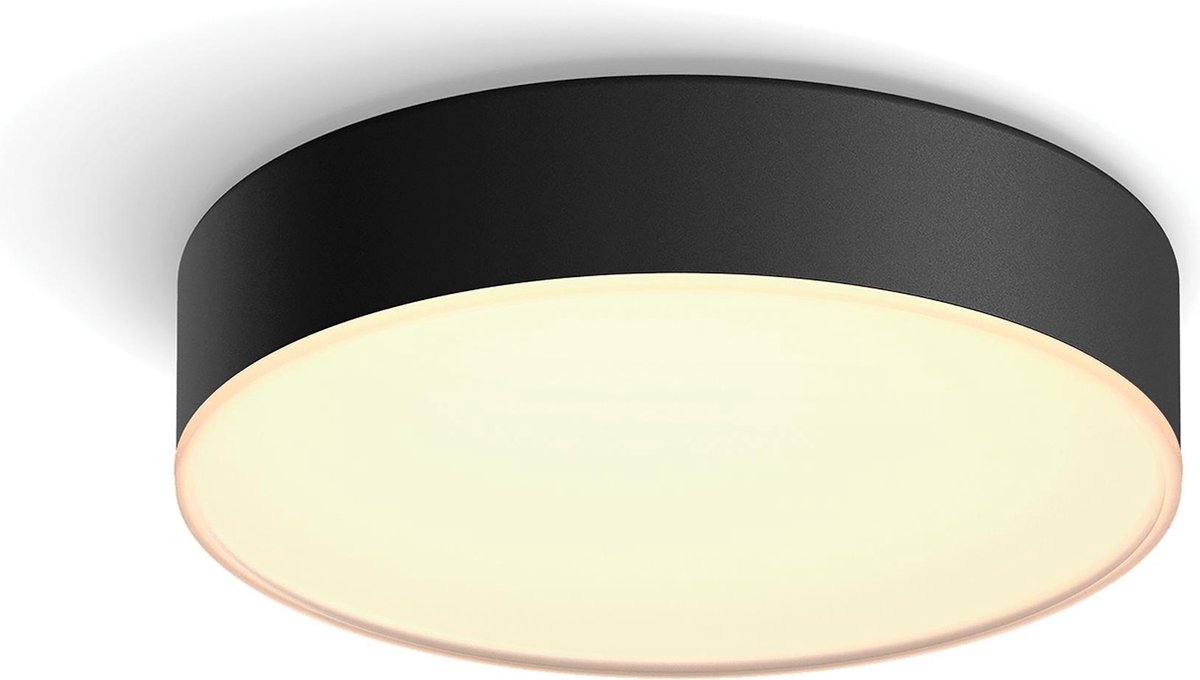 Philips ENRAVE PLAFONDLAMP - WARM TOT KOELWIT LICHT - Zwart