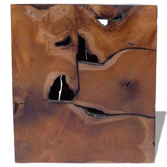 Vidaxl Kruk Massief Teakhout - Bruin