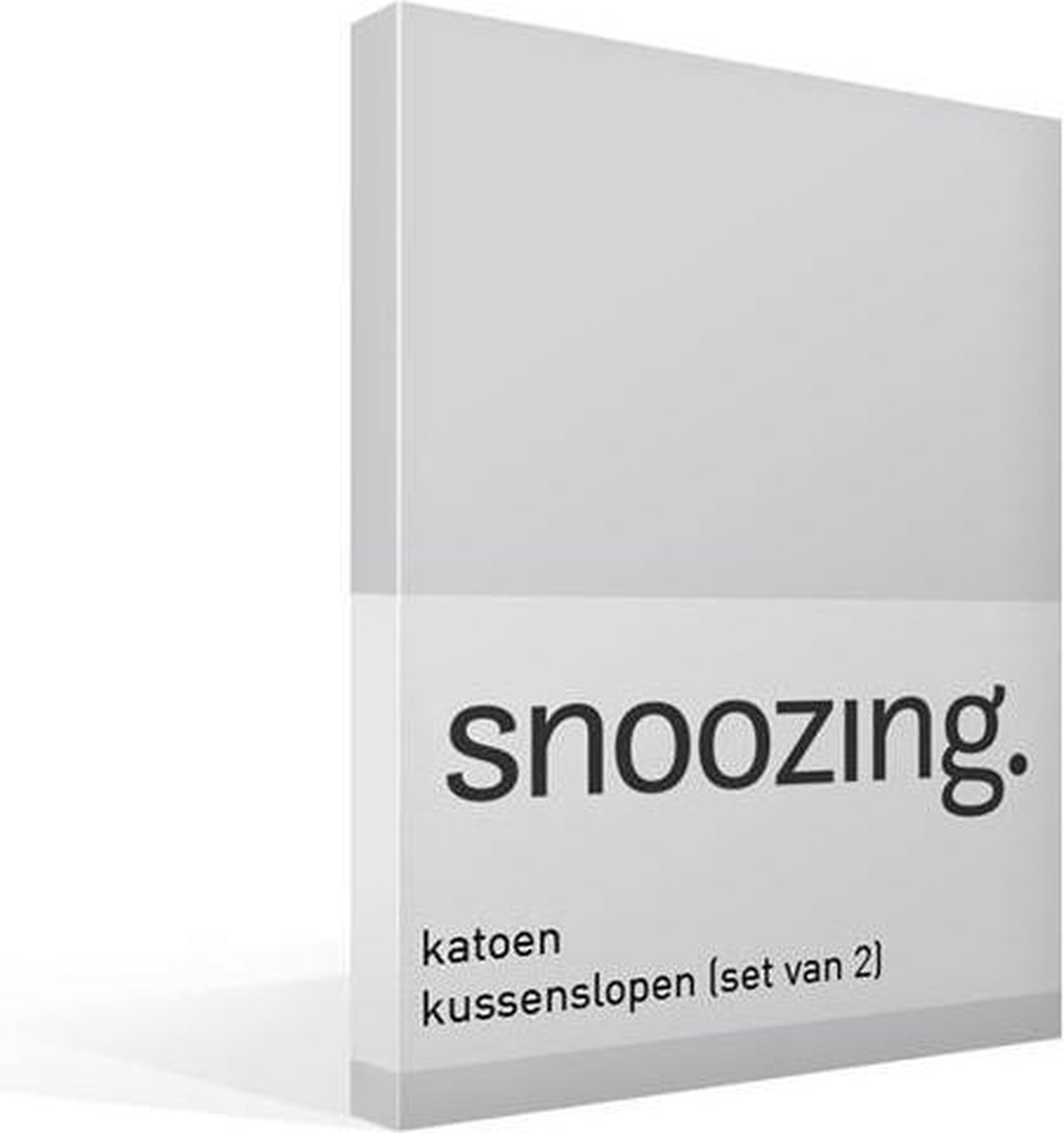 Snoozing Katoen Kussenslopen (Set Van 2) - 100% Katoen - 60x70 Cm - Standaardmaat - - Grijs