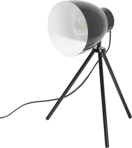 Beliani Tamega Tafellamp Metaal 16.5 X 16.5 Cm - Zwart
