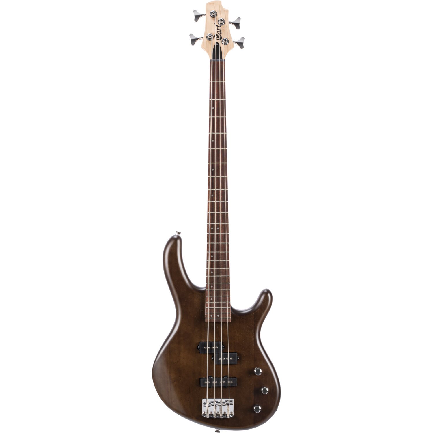 Cort Action PJ Bass Open Pore Walnut elektrische basgitaar