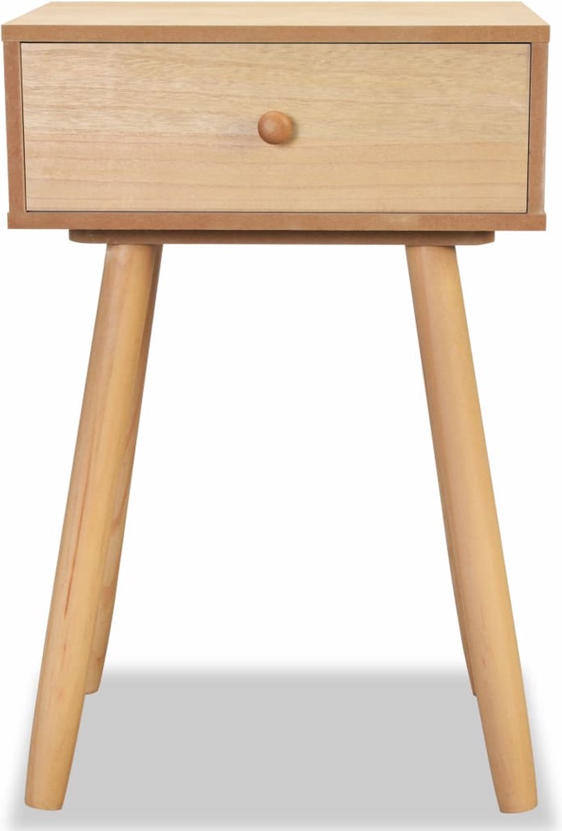 Vidaxl Nachtkastjes 40x30x61 Cm Massief Grenenhout 2 St - Bruin