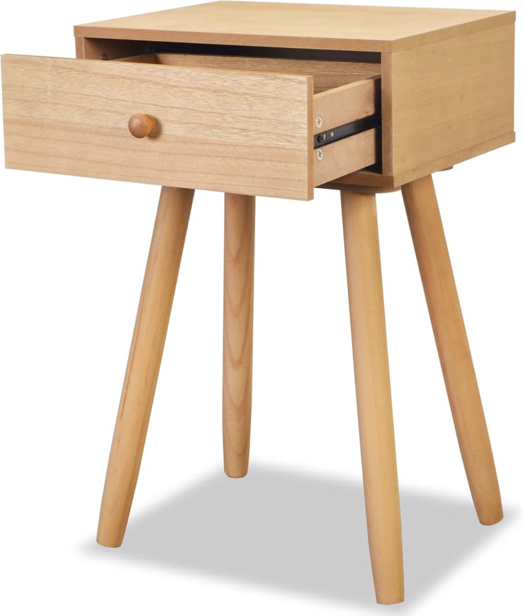 Vidaxl Nachtkastjes 40x30x61 Cm Massief Grenenhout 2 St - Bruin